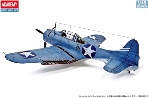 Academy 12345 1/48 US Navy SBD-3 Dauntless, Operation Midway Plastic Model, Molded Color - Image 4