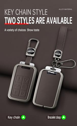 Coque de protection en cuir pour clé Volvo accessoire de voyage noir 6 boutons - 5
