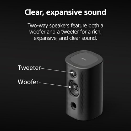 Image of Sony BRAVIA Theater Rear 8 Wireless Rear Speakers for Soundbar SA-RS8 | Compatible with BRAVIA Theater (Trio, Bar 9 /8 /7), HT-A7000 /A5000 /A3000, Direct Connection to Compatible BRAVIA TV