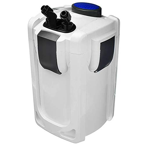 H2Pro SunSun External Canister Filter for Aquariums 3 Stage Filtration System Quiet Operation Easy Maintenance 264 GPH Model HW-702AW