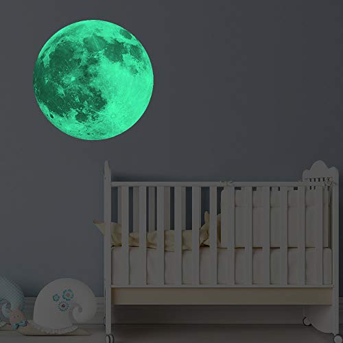 Vinilo decorativo lunar luminoso para pared miniatura 3