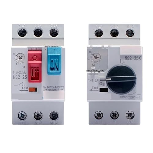 AC Motor Starter NS2-25 NS2-25X AE11 AU11 220V-390V Protection Thermal Switch General Engine Protector Device Knob Button(NS2-25
