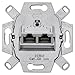 Produktbild Rutenbeck UAE - Cat. 6A iso Universal-Anschlussdose/Datendose LAN 136104070, 2-Fach RJ45, 10 Gbit/s, Unterputz, geschirmt