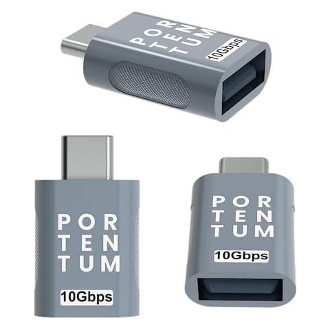 PORTENTUM Adaptateur USB C 10Gb Cover