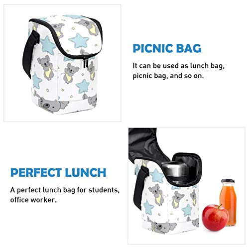 Bolso de almuerzo grande de koala con correa ajustable 3