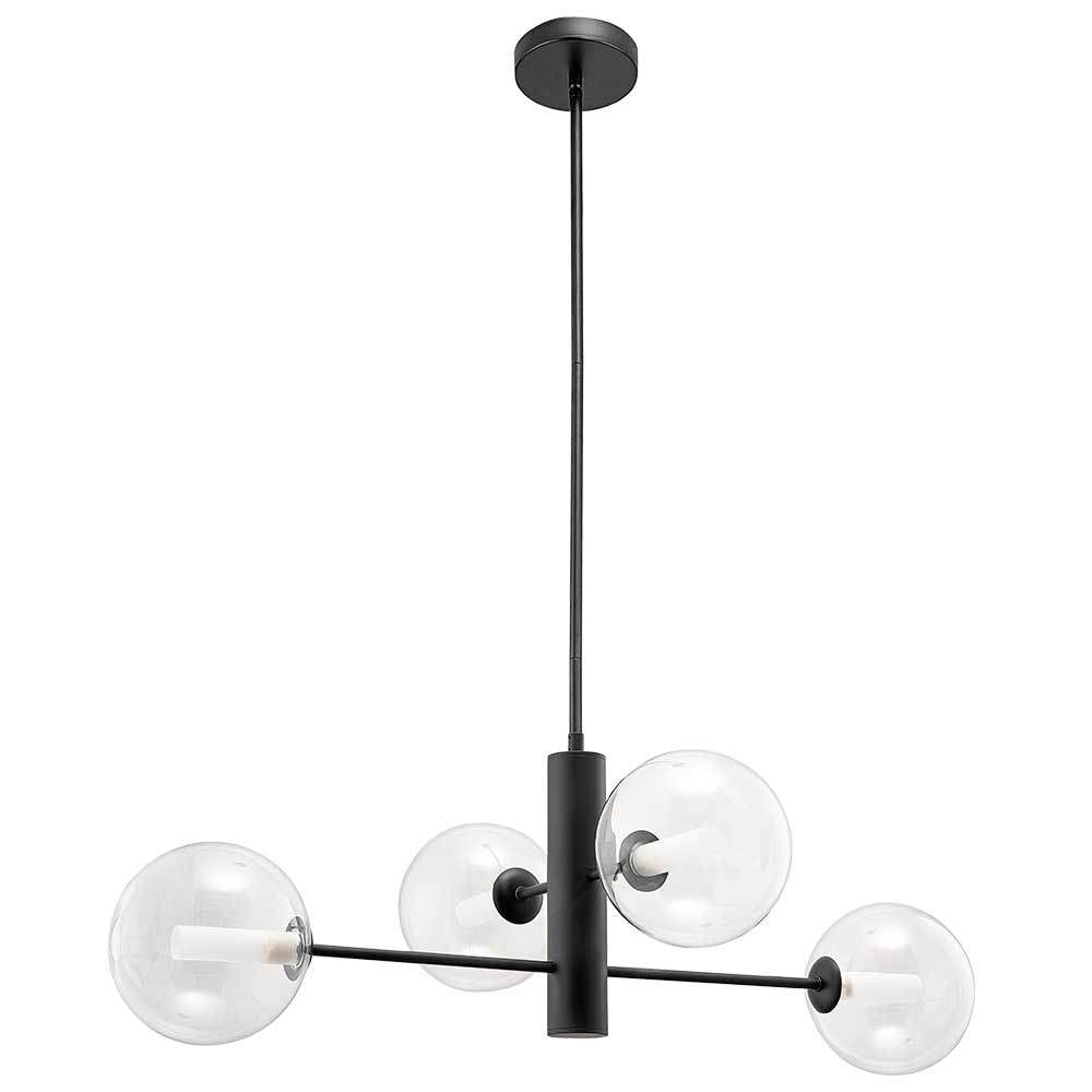 Lustre moderne Spoutnik 4 lampes pour éclairer et moderniser un plafond bas