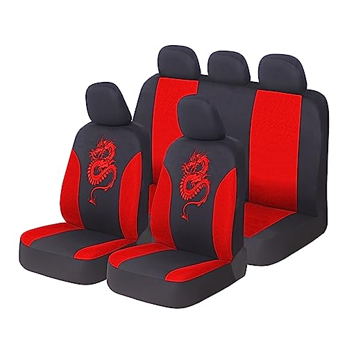 Housse de siège de voiture respirante universelle pour protéger votre intérieur auto rouge