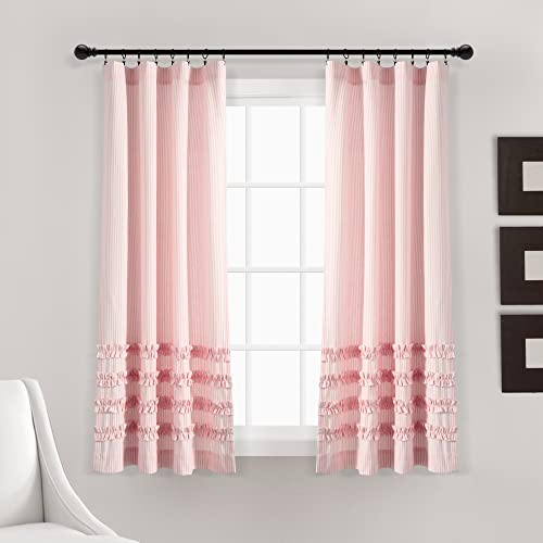 Lush Decor Vintage Stripe Yarn Dyed Cotton Blend Window Curtain