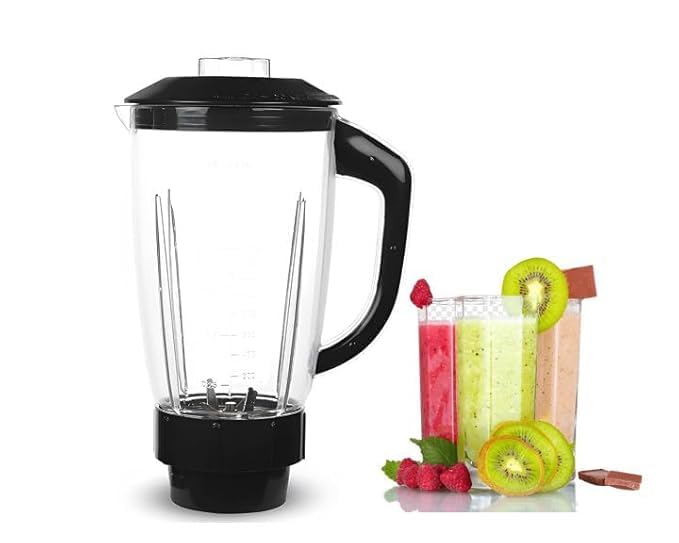 milkshake jar fruit juicer jar enhance your blending experience with versatile mixer juicer shakes blender transparent plastic mixer juicer jar l2 (1500ml)
