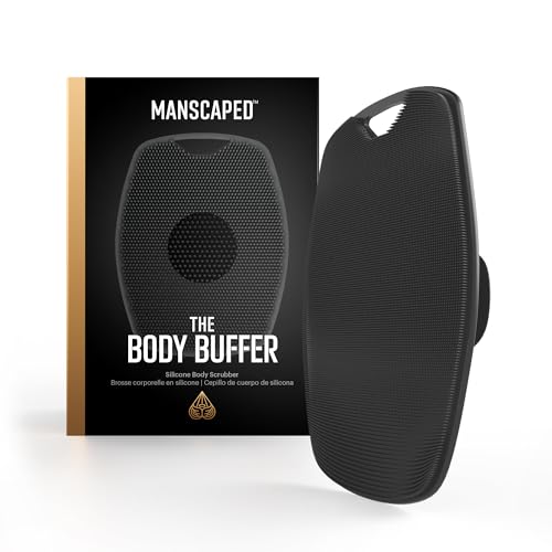 MANSCAPED® The Body Buffer Premium Silicone Scrubber for Nourishing, Cleaning & Exfoliating Your Skin – Lather Boosting Bristles with Ergonomic No-Slip Handle, Long-Lasting & Easy to Clean (1-Pack)