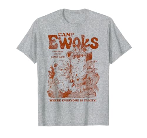 T-shirt Star Wars Camp Ewok en coton confortable pour fan de la saga de science-fiction