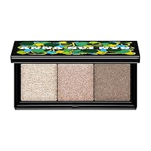 ANNA SUI 3-Color Palette, Sheer & Layerable Eye & Cheek Makeup, Natural Muted Shades with Pearl Shimmer, Lightweight Blendable Texture, Compact Case, 04 Enchanting palette with soft greige, 0.26 oz
