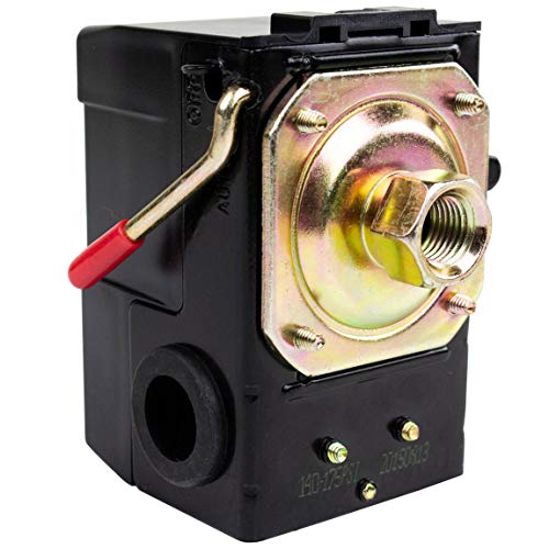Lefoo Pressure Switch Control Air Compressor 140-175 Single Port Heavy Duty 26 Amp LF10A-1H-1-NPT1/4-140-175