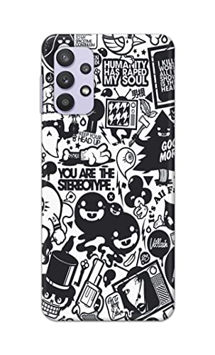 Image of Printed Hard Back Cover Case for Samsung Galaxy M32 5G | Samsung Galaxy A32 5G Back Cover (Mixed Cartoon) -1302