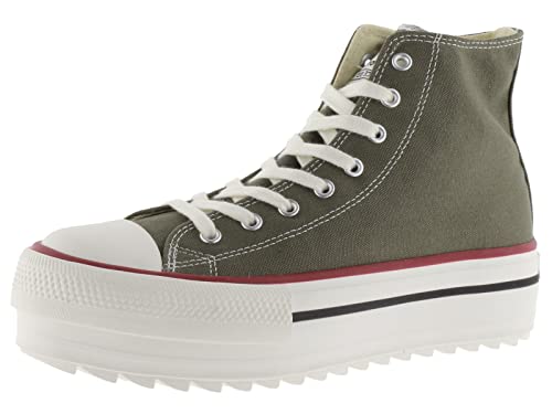 Baskets montantes Tribu Victoria pour femme : toile rétro et semelle double crantée tendance