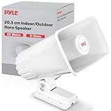 Pyle Indoor / Outdoor PA Horn Speaker - 8” Portable PA Speaker with 8 Ohms...