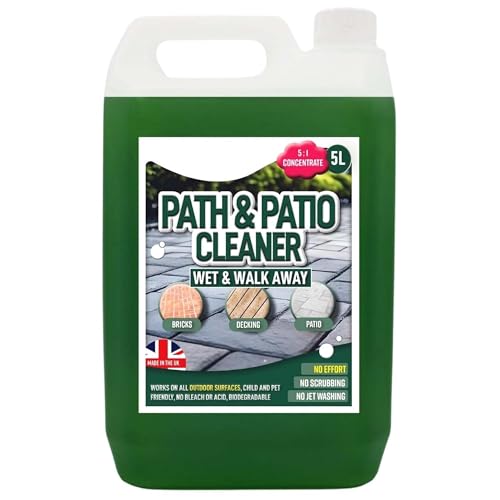 Fluid Green Patio & Path Cleaner 5 Litre Stain Remover Cleaning Solution Ideal for Patios, Paths & Driveways (1 x 5 Litre)