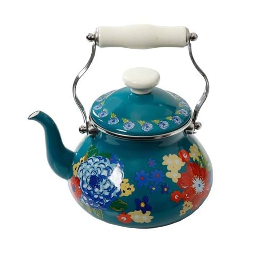 The Pioneer Woman Dazzling Dahlias 2-Quart Tea Kettle