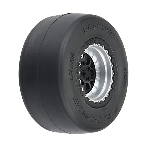 Pro-Line Racing 1/16 Reaction Rr Tires MTD 7mm Blk/SilMiniDrag2 PRO1021810 RC Tire