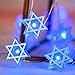 Impress Life Star of David Fairy String Lights, 10 ft 30 LEDs, Battery USB Powered with Remote Control, Hexagram Magen Star for Jewish Judaism Hanukkah Chanukah Passover Shabbat Ornament Decor