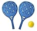 Set Palas de Pádel 2 Palas + 3 Pelotas EVA Impermeable al Agua