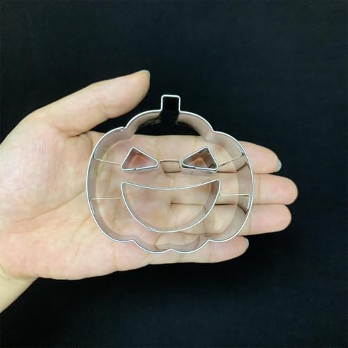 Auktosmn Pumkin Cookie Cutter-2.7 Inch-Diswasher Safe-Mini Halloween Cookie Cutter Shape For Baking thumb #5