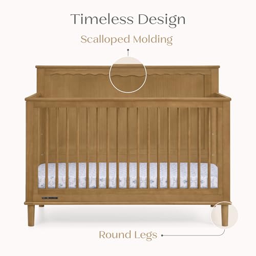 Image of Delta Children Penelope 6-in-1 Convertible Crib - Greenguard Gold Certified, Acorn