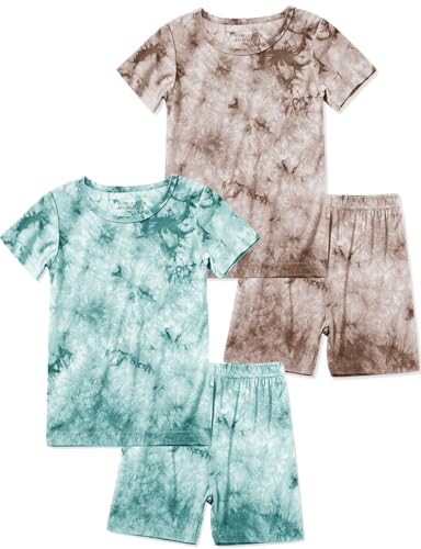 Image of Jimonda Boys Girls Bamboo Rayon Pajamas Set Kids Sleepwear