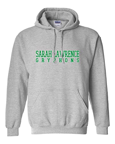 CreateMyTee Sarah Lawrence College Block Letters Unisex Hooded Sweatshirt - SLC Gryphons Apparel