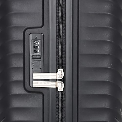 Image of American Tourister Diamo Trolley Bag with Combination Non TSA Lock & 8 Wheels Hard-Sided PC Large Suitcase /Trolley Bag with Double Spinner Wheels /Luggage for Men & Women