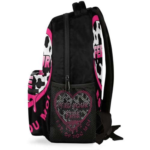 Mochila de vaca para laptop 15.6 ligera y resistente contra golpes escolares 3
