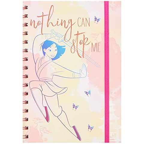 Disney Mulan A5 Notebook with Elastic Strap Cover