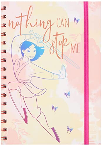 Disney Mulan - Cuaderno de notas A5 en espiral (nada puede detener)