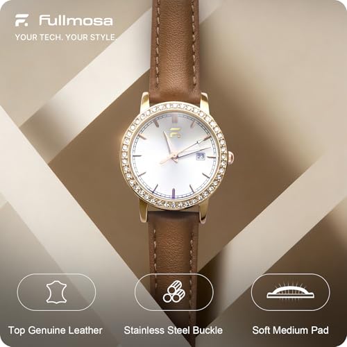 Correa de cuero para reloj 16 mm Fullmosa miniatura 2