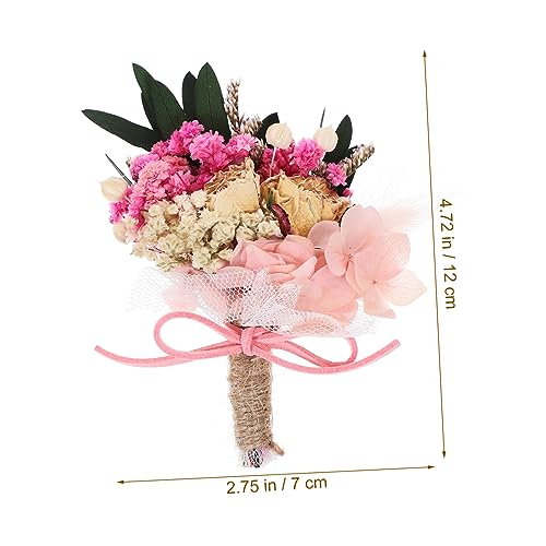 Boutonniere floral mini vintage para boda miniatura 5