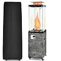 Giantex 41,000 BTU Outdoor Heaters for Patio - Propane Patio Heater, Outside Space Heater with Protective Cover, Wheels & Adjustable Feet, CSA Certification, Portable Gas Heater for Garden, Yard (Mix Gray)