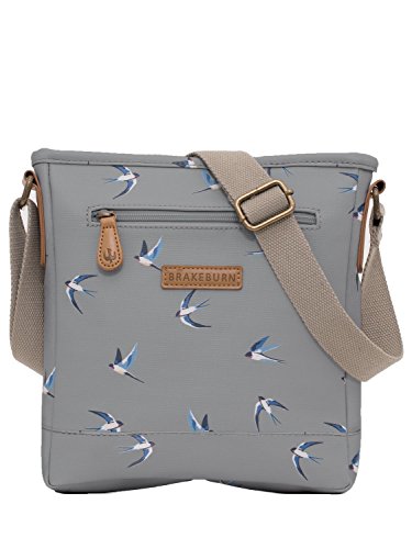 M&Co Brakeburn - Bolsa de cuerpo ajustable para mujer (talla única), diseño de golondrina, color gris