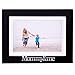 Klikel Mommy and Me Frame - Black Wood Frame with Silver Mom Sentiments - Holds 1 4x6 Photo with Mat or 1 5x7 Photo Without Mat - Wall Mount and Table Desk Display
