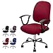 Bezug für Bürostuhl Bürostuhl-Bezug Waschbarer elastischer Sitzbezug Computer-Bürostuhl Bezug Universal Stuhl Bezüge Drehstuhl Bezüge Set für Bürostuhl Computer Stuhl Armlehnen Stuhl (Weinrot, 2)