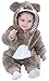 Produktbild Katara 1778 Koala Baby-Kostüm Karneval, kuscheliger Jumpsuit/Onesie, Verschiedene Tiere & Größen, Pyjama-Qualität, braun