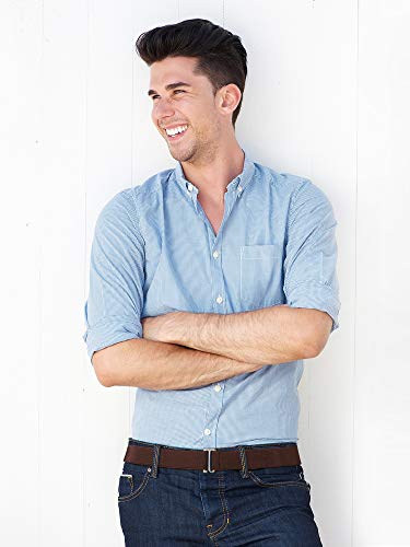 Satinior 4 Pack Women No Show Invisible Belt Elastic Stretch Waist Belt With Flat Buckle (Black Blue Khaki Brown), Medium #TOP6