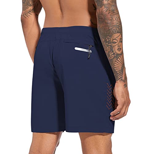 Mens Athletic Shorts 7 Inch Quick Dry Running Sports Shorts Lightweight Workout Gym Shorts Elastic Waist Shorts with Pockets3