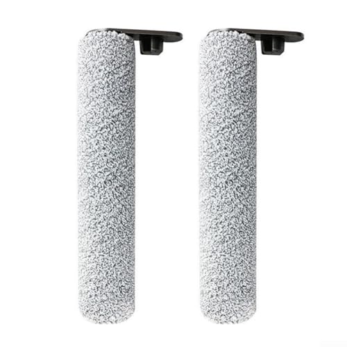 Rullo di ricambio per spazzola principale, confezione da 1, per aspirapolvere a secco e umido senza fili, pulizia ad alta efficienza con struttura in plastica e fibra (confezione da 2)