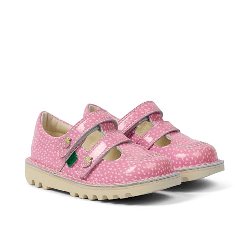 Zapatos unisex niños Kickers Kick T Bar Fruit en piel charol brillante 2