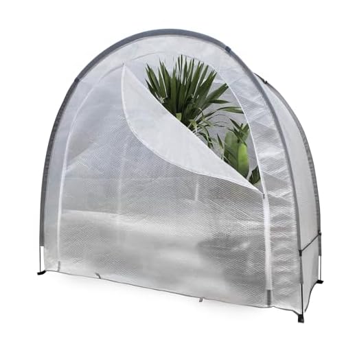 Bio Green Überwinterungszelt Arctic ThermoPlus | Gewächshaus zum Schutz vor Schnee, Regen, widrigem Wetter | Pflanzenschutzzelt mit isolierender, 3-lagiger Luftpolsterfolie | L 186 x B 84 x H 175 cm