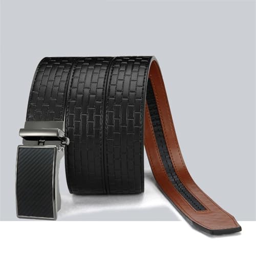 Mens Belts Metal Automatic Buckle Genuine Leather Belt For Men Famous 115 125 150 135Cm 251Yhak-Yw 125cm3