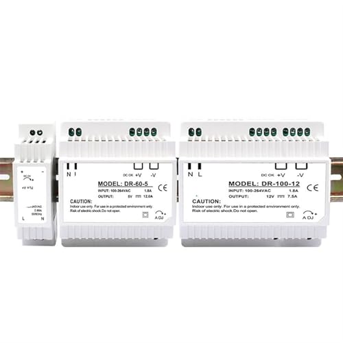 Alimentation à découpage DR-100-12 LCTC 7.5A transformateur rail DIN - 6