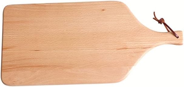 Premium Wooden Cutting Board with Handle - Versatile 15.2"x6.9" Chopping Block for Pizza, Sushi, Bread & More - Ideal Kitchen Food Prep Tray