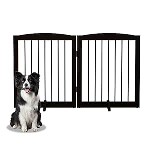 Holtico HOL-GZL-2SZS24 Freistehendes Hundegitter 2 Paneele