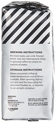 Image of AmazonFresh Go For The Bold, 100% Arabica Coffee, Dark Roast, Ground, 12 Ounce